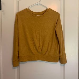 Girls youth thin sweatshirt, size M 8-10, mustard color